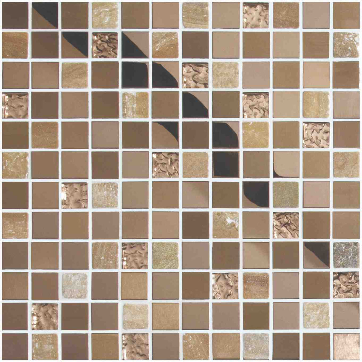 Original Style Mosaics Zamo Earth And Fire Mixed Mosaic Tile 30x30cm-