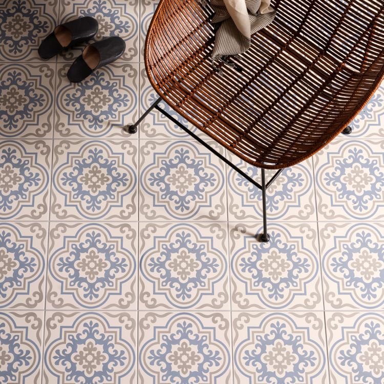 Original Style Odyssey Grande Vogue Light Blue/Stone on Chalk Tile 30x30cm-