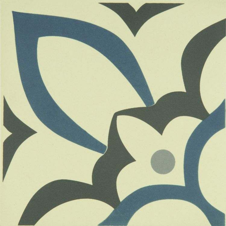 Original Style Odyssey Primo Renaissance Light Blue, Light Grey and Dark Grey on White 15x15cm-
