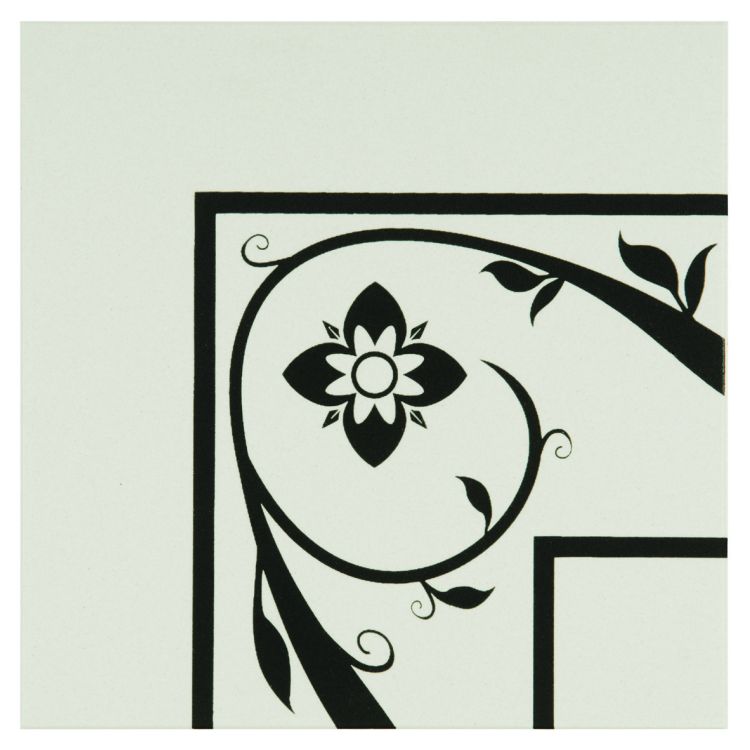 Оriginal Style Odyssey Primo Saxon Corner Black on Dover White 15x15cm-