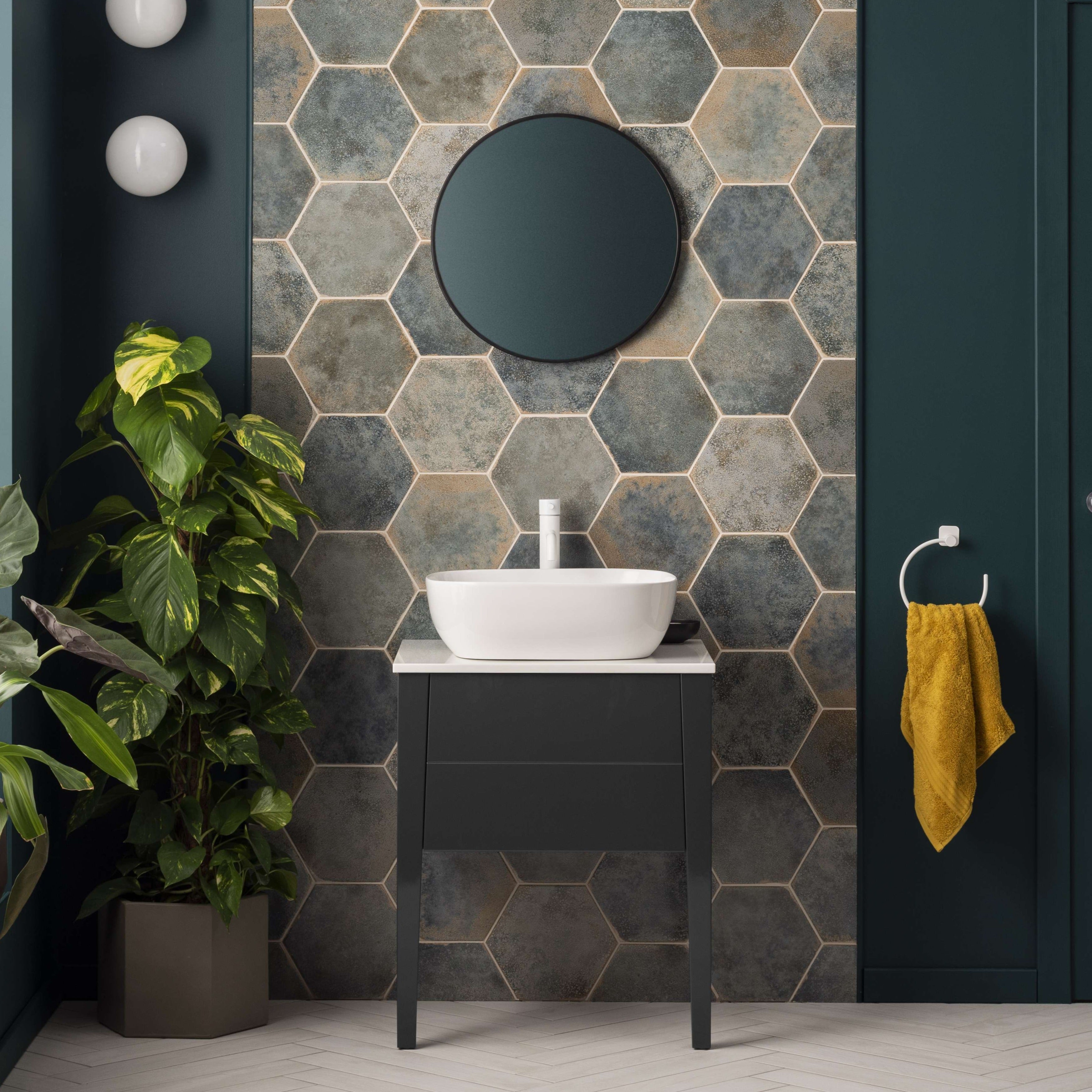 Original Style Tileworks Oken Hexagon Green Tile 20x30cm-