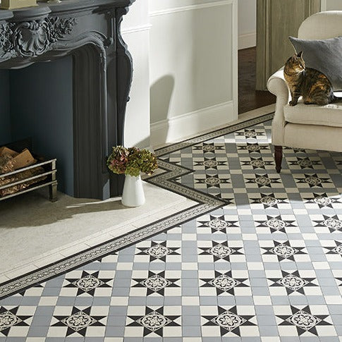 Original Style Victorian Blenheim 3 colour Pattern-Floor-Tile