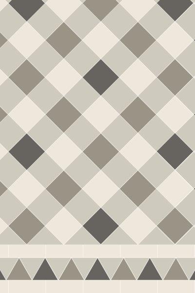 Original Style Victorian Dorchester 4 Colour Pattern-Floor-Tile