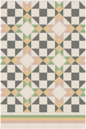 Original Style Victorian Eltham 5-colour Pattern-Floor-Tile