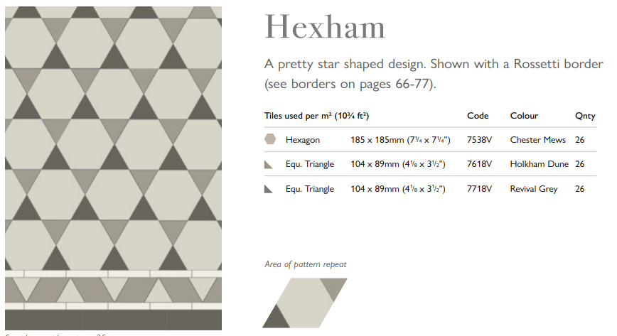 Original Style Victorian Hexham Pattern-Floor-Tile