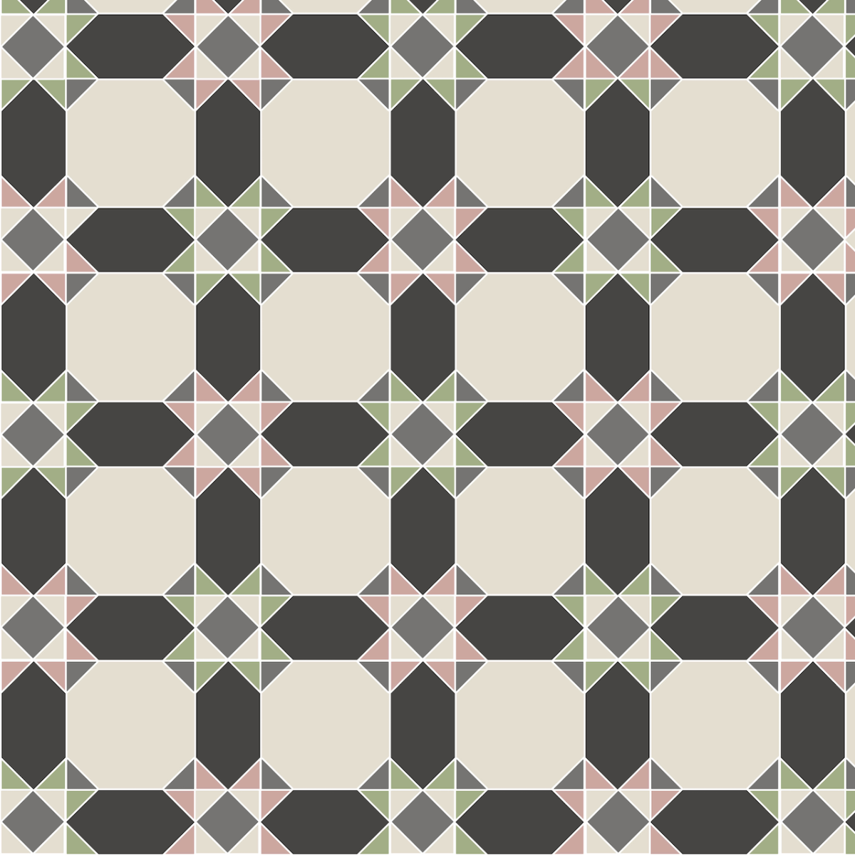 Original Style Victorian Inverlochy Pattern-Floor-Tile