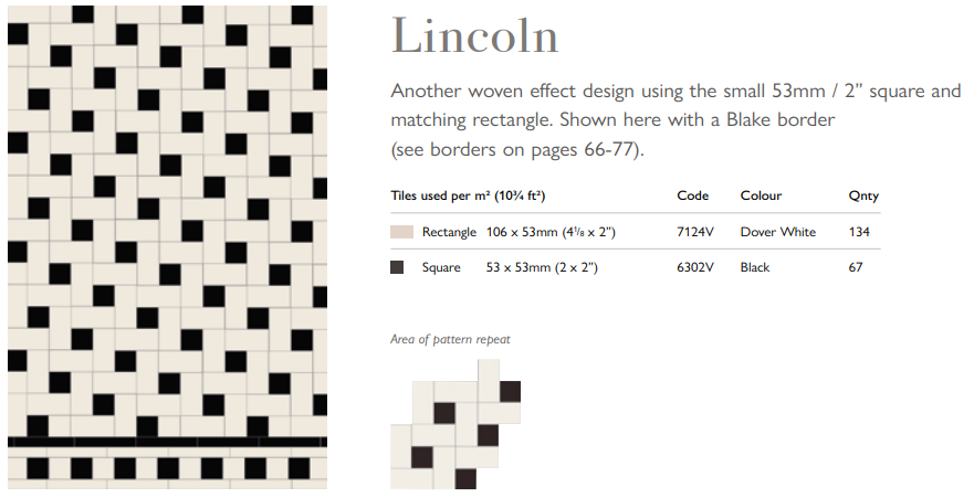 Original Style Victorian Lincoln Pattern-Floor-Tile