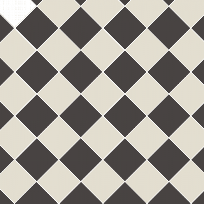 Original Style Victorian Oxford Black and White Pattern-Floor-Tile