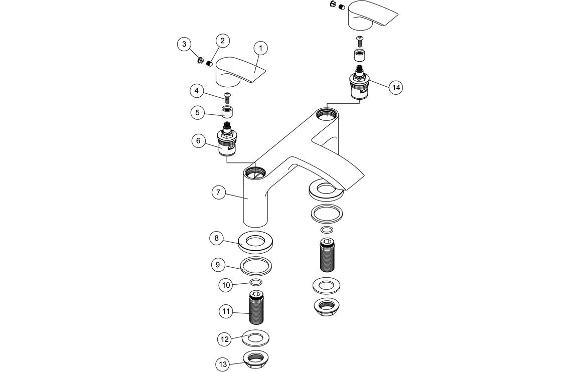 Oroni Bath Filler - Chrome-Bath Taps-CAPTA4192-