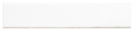 Handmade White Ceramic Wall Tile 7.5x30cm