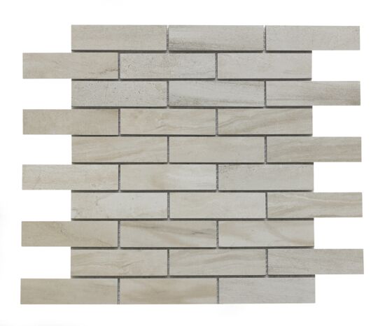 Verona Tech Marble Beige Brick Mosaic Wall and Floor Tile 29x30cm