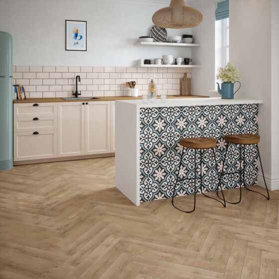 Daintree Oak Matt Porcelain Wood Effect Tile 10x59cm