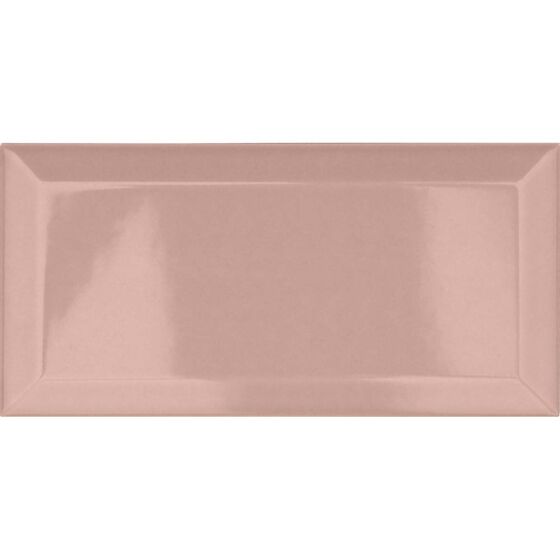 Metro Pink Ceramic Wall Tile 10x20cm