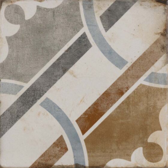 Garcia Patrona Patchwork Mix Matt Glazed Porcelain Wall & Floor Tile 20x20cm