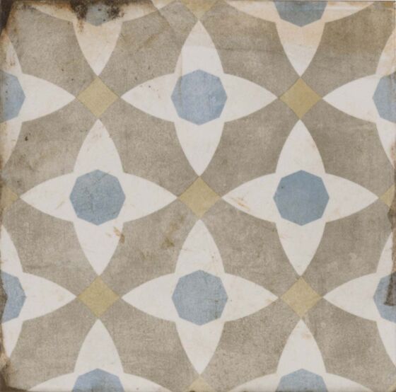 Garcia Patrona Patchwork Mix Matt Glazed Porcelain Wall & Floor Tile 20x20cm