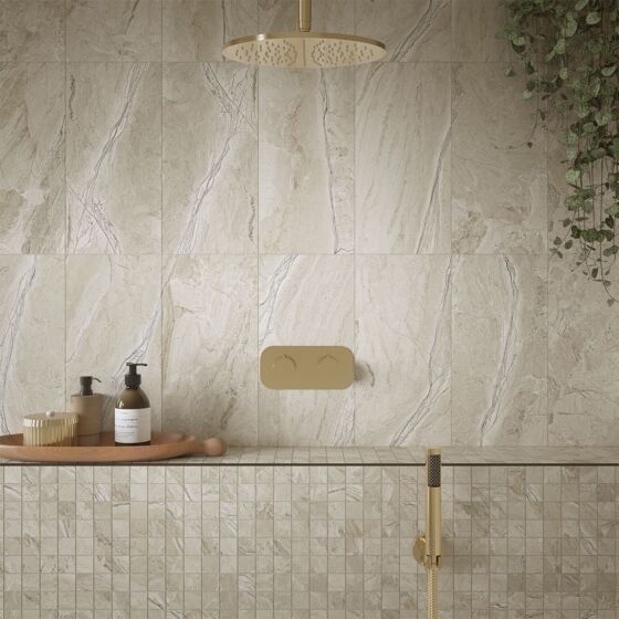 Earthsong Natural Anti Slip Matt Porcelain Mosaic Wall and Floor Tile 30x30cm