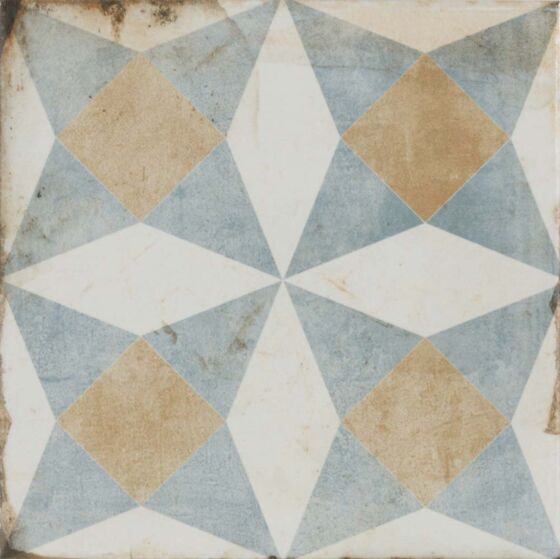 Garcia Patrona Patchwork Mix Matt Glazed Porcelain Wall & Floor Tile 20x20cm