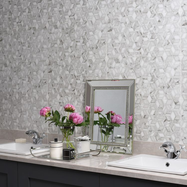 Original Style Living Palazzo Cubo Polished Glazed Ceramic Tile 30x60cm