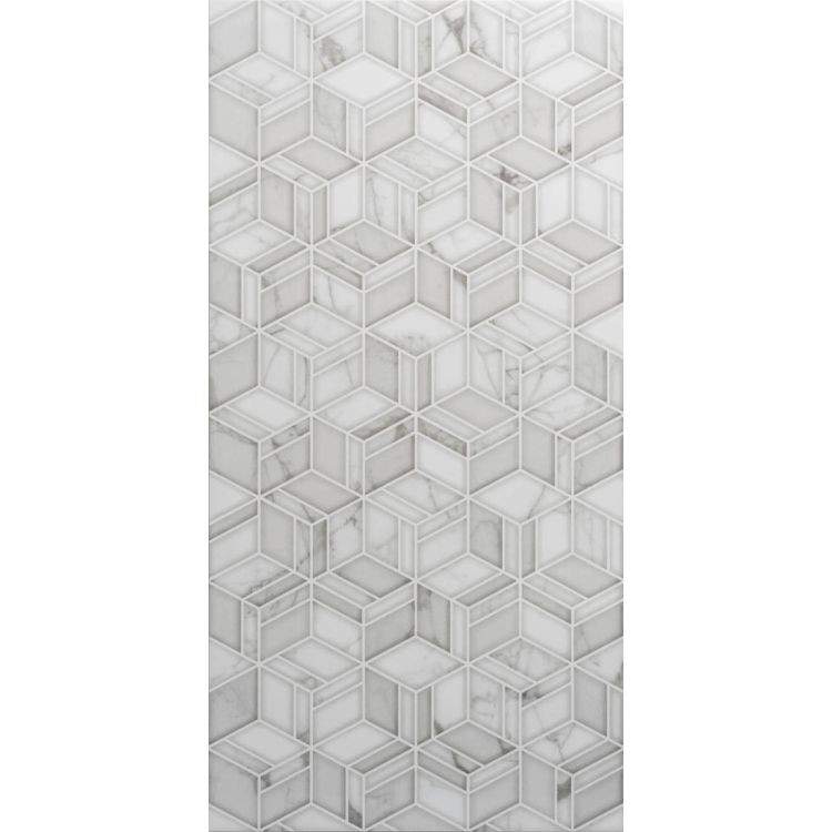 Original Style Living Palazzo Cubo Polished Glazed Ceramic Tile 30x60cm