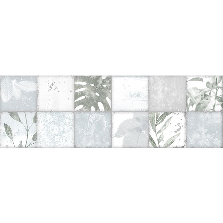 Original Style Living Patchwork Botanical Iris Tile 30x100cm