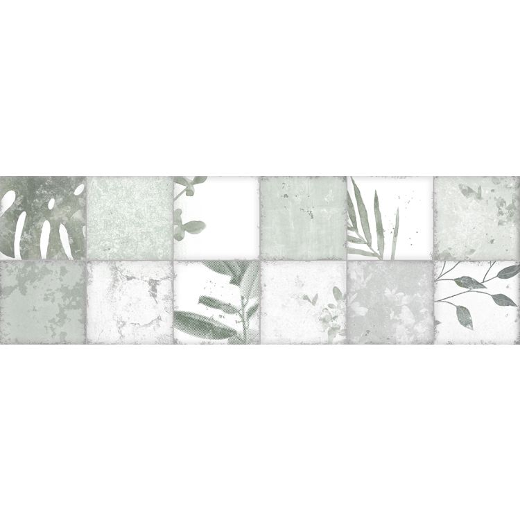 Original Style Living Patchwork Botanical Ivy Tile 30x100cm