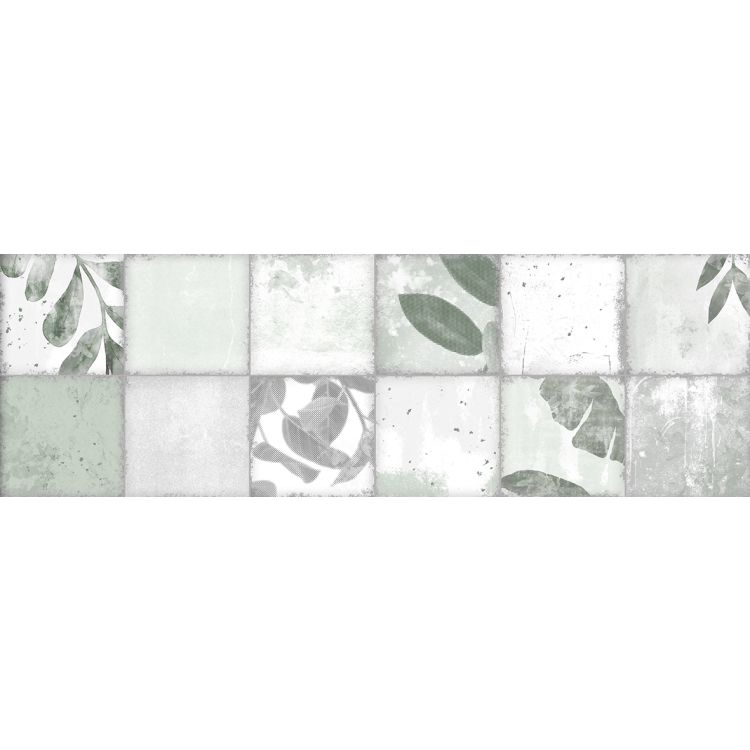 Original Style Living Patchwork Botanical Ivy Tile 30x100cm