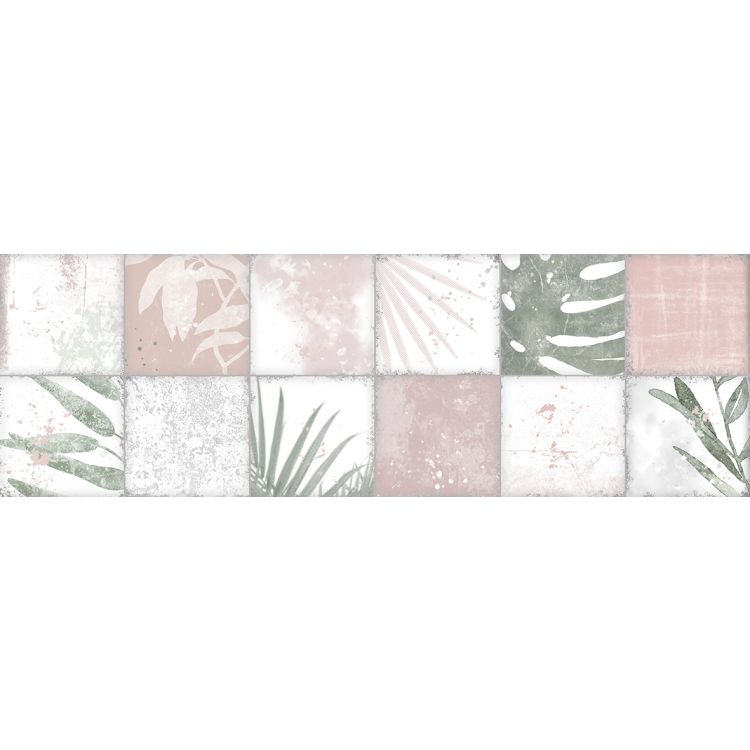 Original Style Living Patchwork Botanical Rose Tile 30x100cm