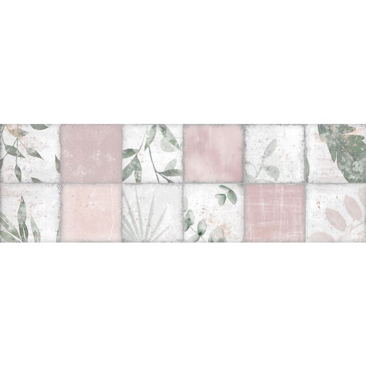 Original Style Living Patchwork Botanical Rose Tile 30x100cm