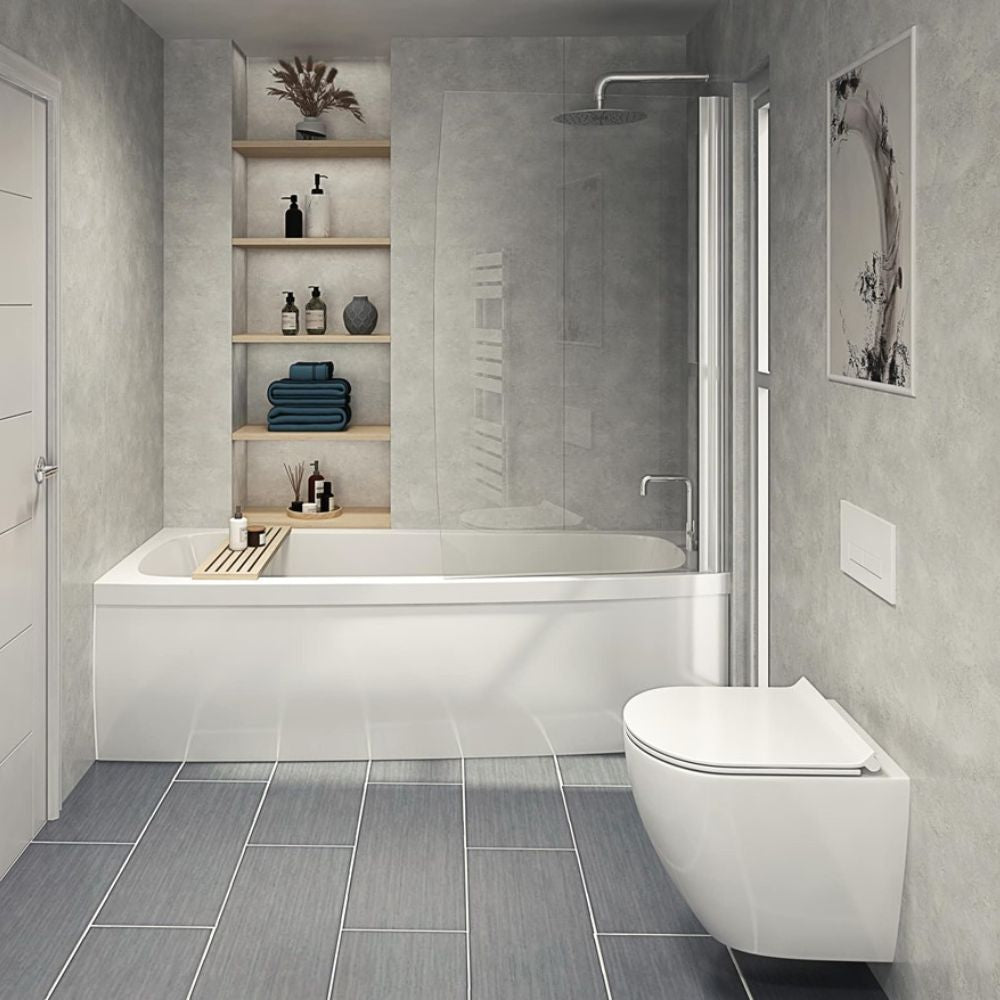 Perform Panel Cloudy 1200x2400mm Bathroom Wall Panels-9350