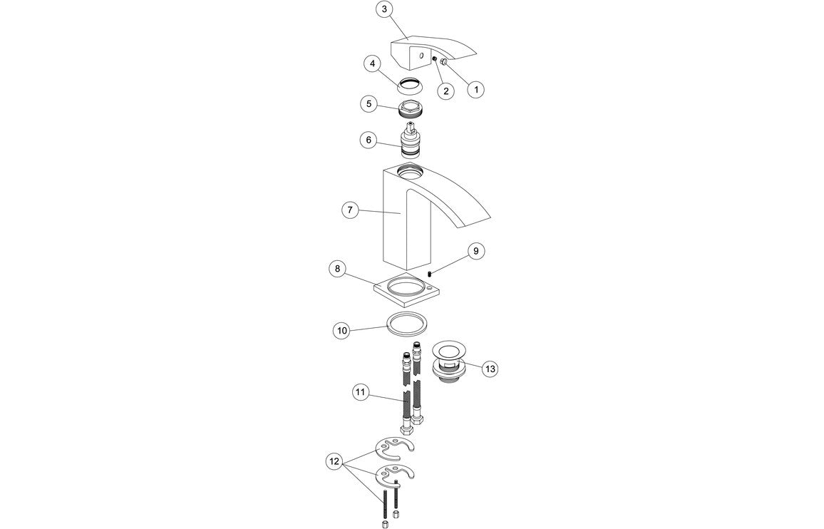 Pimlico Basin Mixer - Chrome-Basin Taps-CAPTA9452-