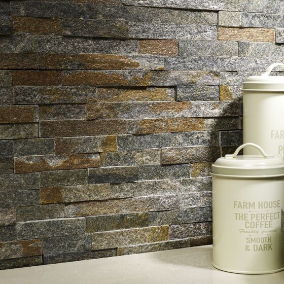 Splitface Multicolour Sparkle Slate Cladding 10x36cm