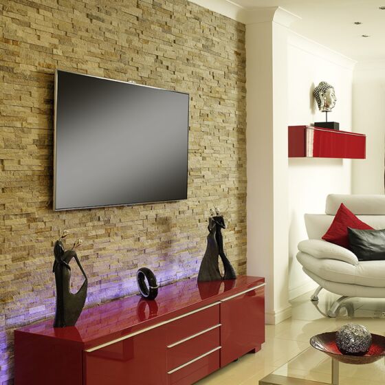 Splitface Oyster Sparkle Slate Cladding 10x36cm