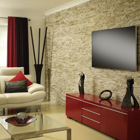 Splitface Oyster Sparkle Slate Cladding 10x36cm