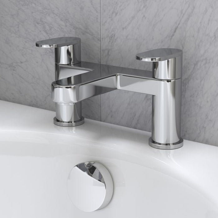 Sassano Basin Mixer & Waste - Chrome-Basin Taps-DITS1314-