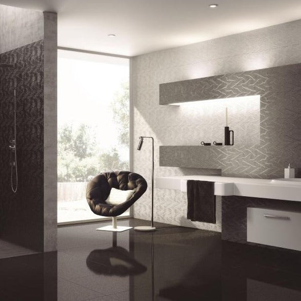 Azteca Smart Black Porcelain Tile 30x60cm