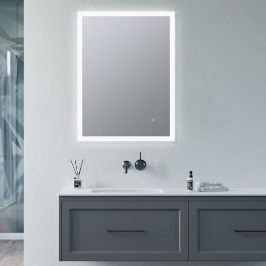 Solana Rectangle Edge-Lit LED Mirror-Mirrors-DIMS0084-