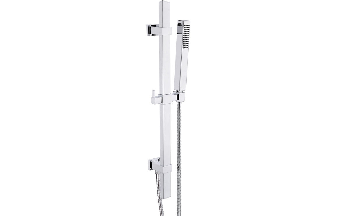 Square Premium Slider Rail Kit and Elbow-Shower Rail Kits-DICM0624-