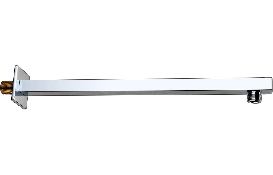 Square Shower Arm 300mm - Chrome-Shower Arms-DIC0658-