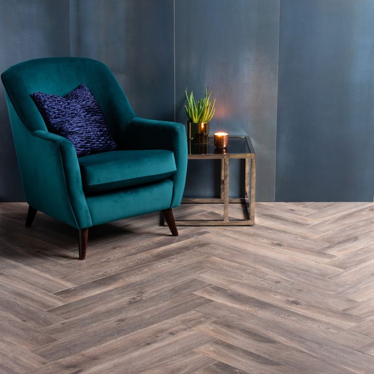 Original Style Tileworks Steel Midnight Blue Rectified Glazed Metallic-finish Porcelain Tile 60x120cm