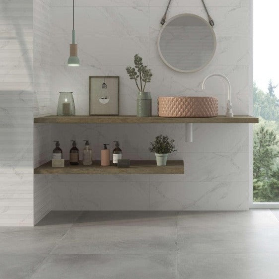 Synergy Grey Porcelain Floor Tile 60x60cm