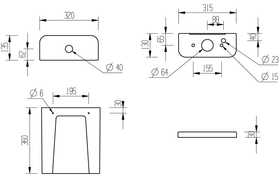 Tammy Close Coupled Open Back WC & Soft Close Seat-Toilets-DIPTP0216-