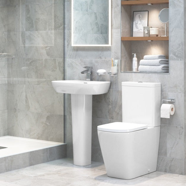 Tilly 495x415mm 1TH Semi Recessed Basin-Basins-DIPB1344-