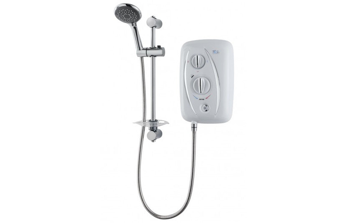 Triton T80Z Thermostatic Fast Fit - White/Chrome-Electric Showers-DICE0016-8.5kW-