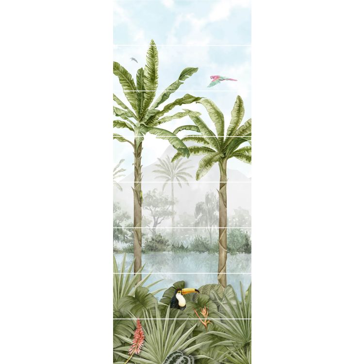 Original Style Living Tropical Oasis Panel A 100x250cm