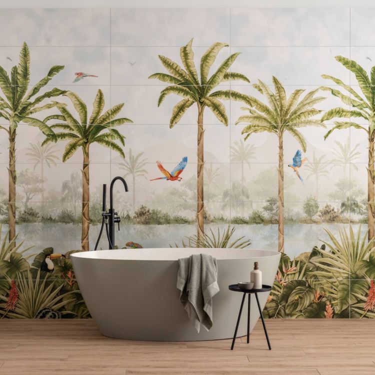 Original Style Living Tropical Oasis Panel A 100x250cm