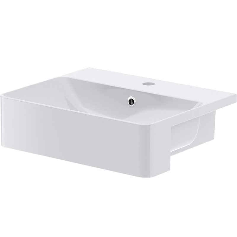 Veldeau Swindale Semi Recessed Ceramic Basin-892701-