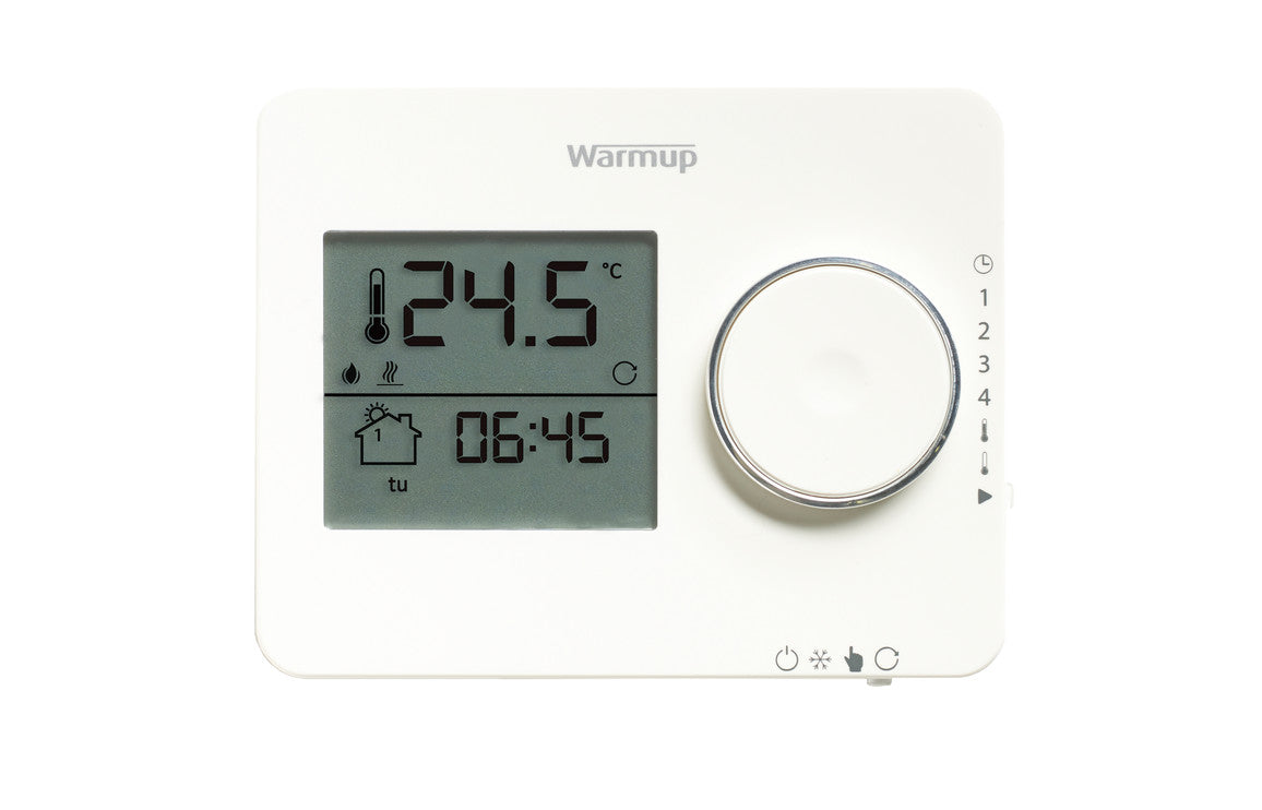 Warmup Tempo Digital Programmable Thermostat-Heating-DIAC0032-White-