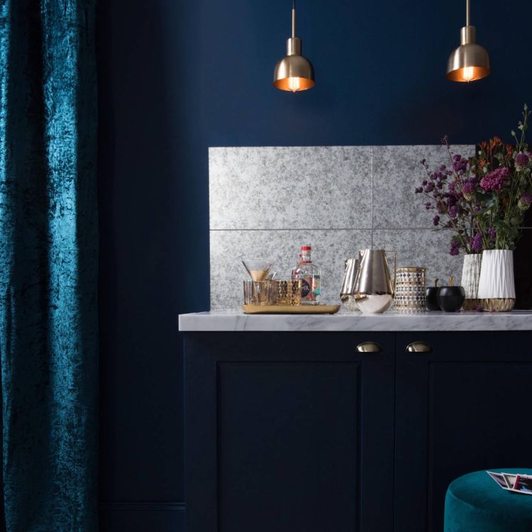 Оriginal Style Glassworks Large Format Antique Mirror White Tile 30x60cm