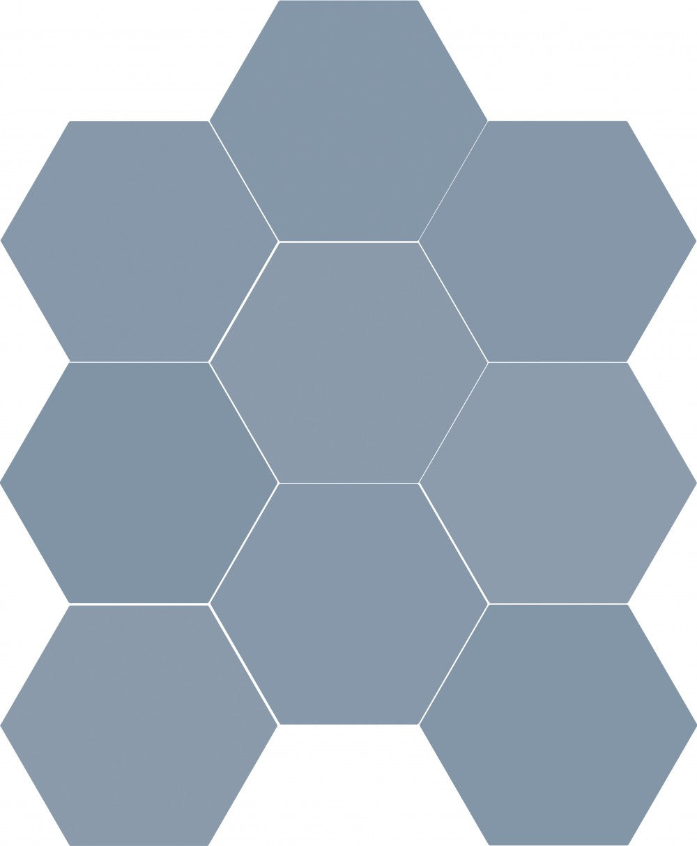 Dune Chicago Hexagon Ocean Porcelain Tile 21.5x25cm