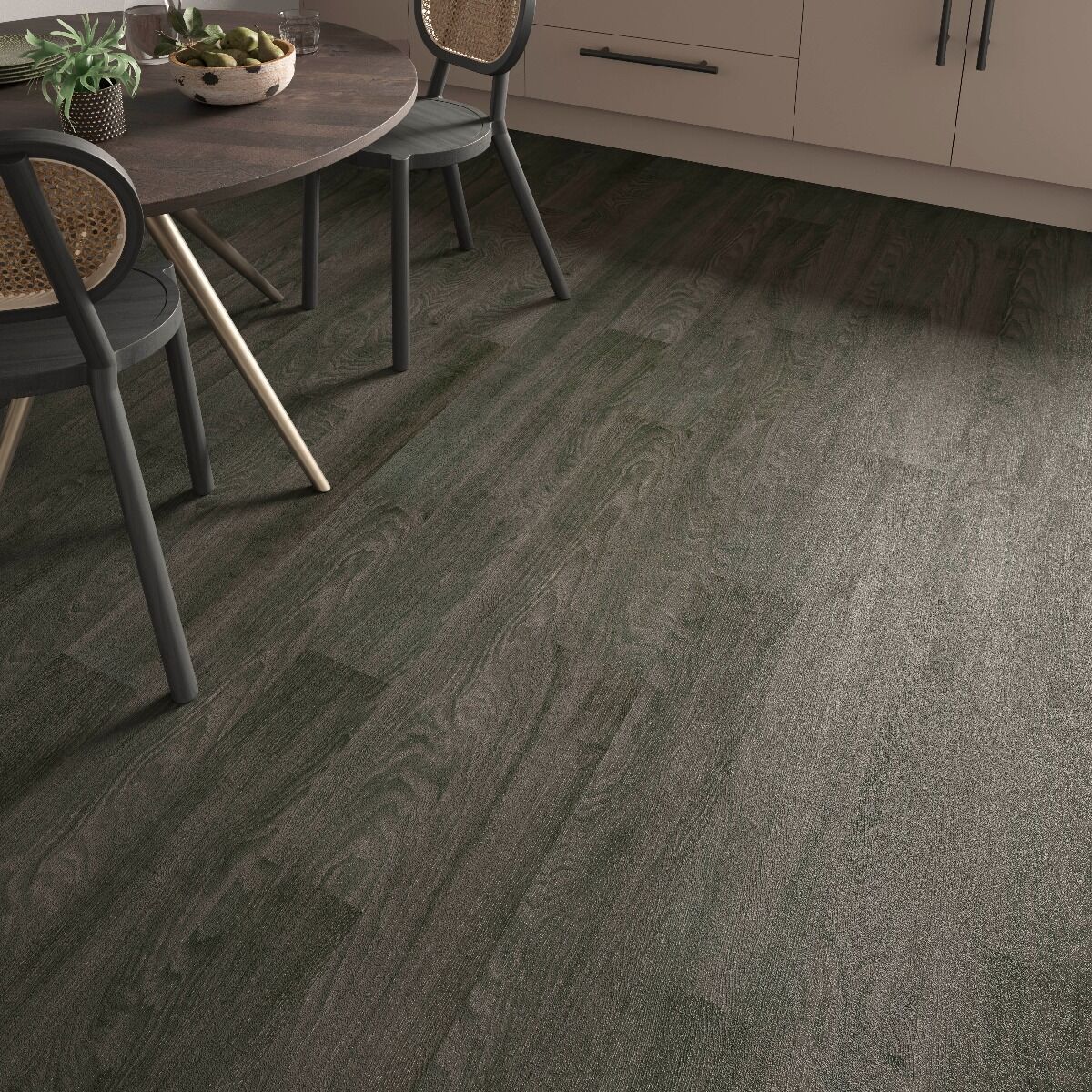 ClickLux Click-Fit Luxury Vinyl Tiles Black Elm 18x122cm-Verona-L10002